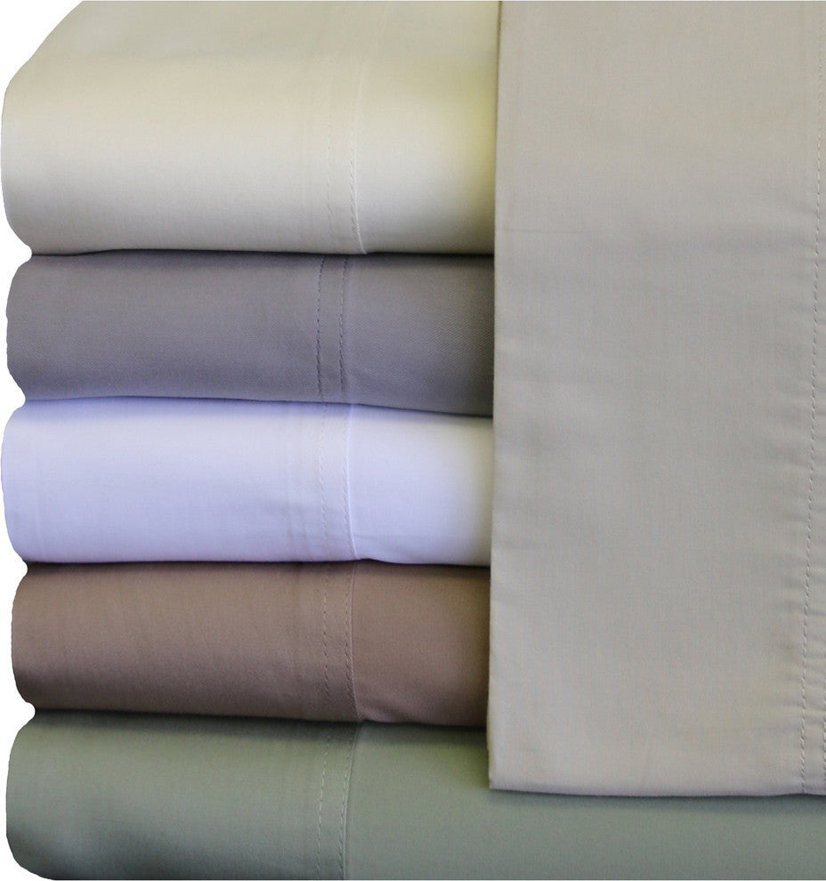 Abripedic Tencel Lyocell Sheet Set, 300 TC, Ivory, Queen