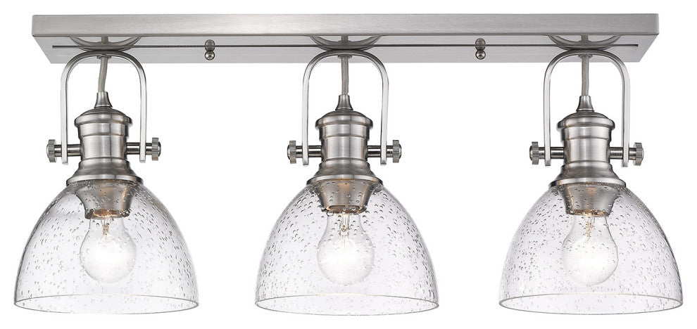 Golden Lighting 3118-3SF-SD Hines 3 Light 25"W Bathroom Vanity - Pewter