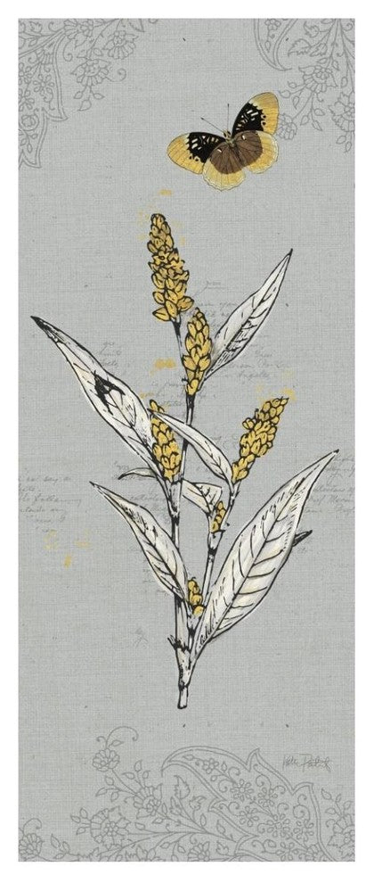 "Harvest Fields VII Gray" Digital Paper Print by Katie Pertiet, 22"x52"