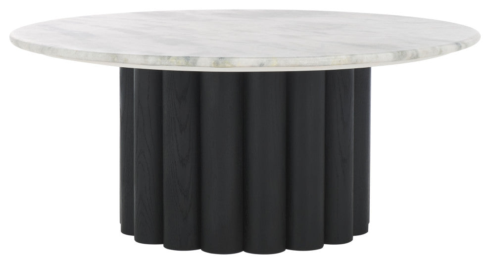 Safavieh Couture Roxiella Marble Coffee Table, White / Black