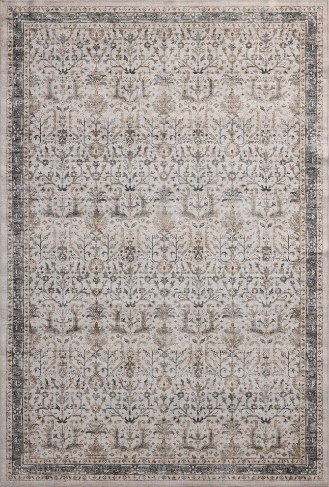 Loloi Washable Anniston Ivory/Stone Rug, 2'3"x3'9"
