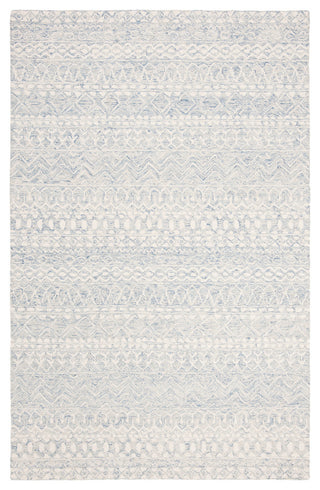 Safavieh Micro-Loop Collection MLP502 Rug, Blue/Ivory, 4' X 6'