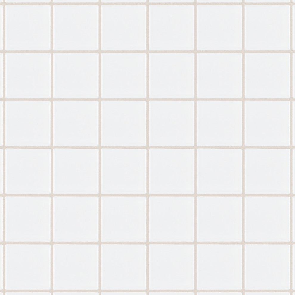 Metro Quad Matte White Porcelain Floor and Wall Tile