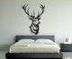 Wall Vinyl Sticker Decal Animal Deer Buck Elk Cute Horns z001, Gold, 22x35"