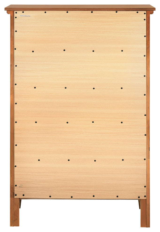 Hammond 5-drawer Wooden Chest Dresser, Oak