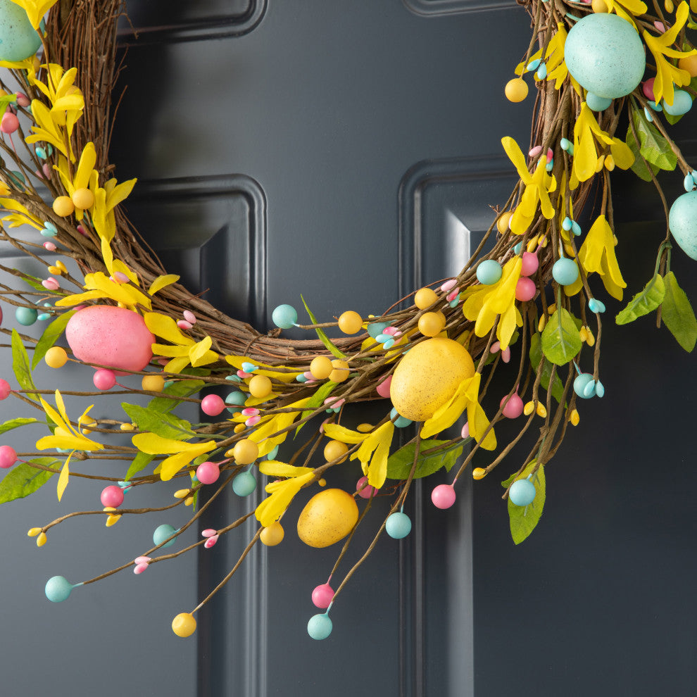 22"D Easter Egg Wreath