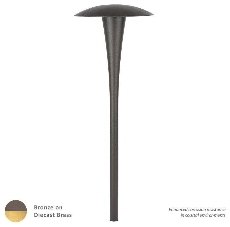 WAC Lighting LED 12V Area Light, Bronzed Brass