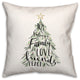 Christmas Tree Words 2 18x18 Spun Poly Pillow