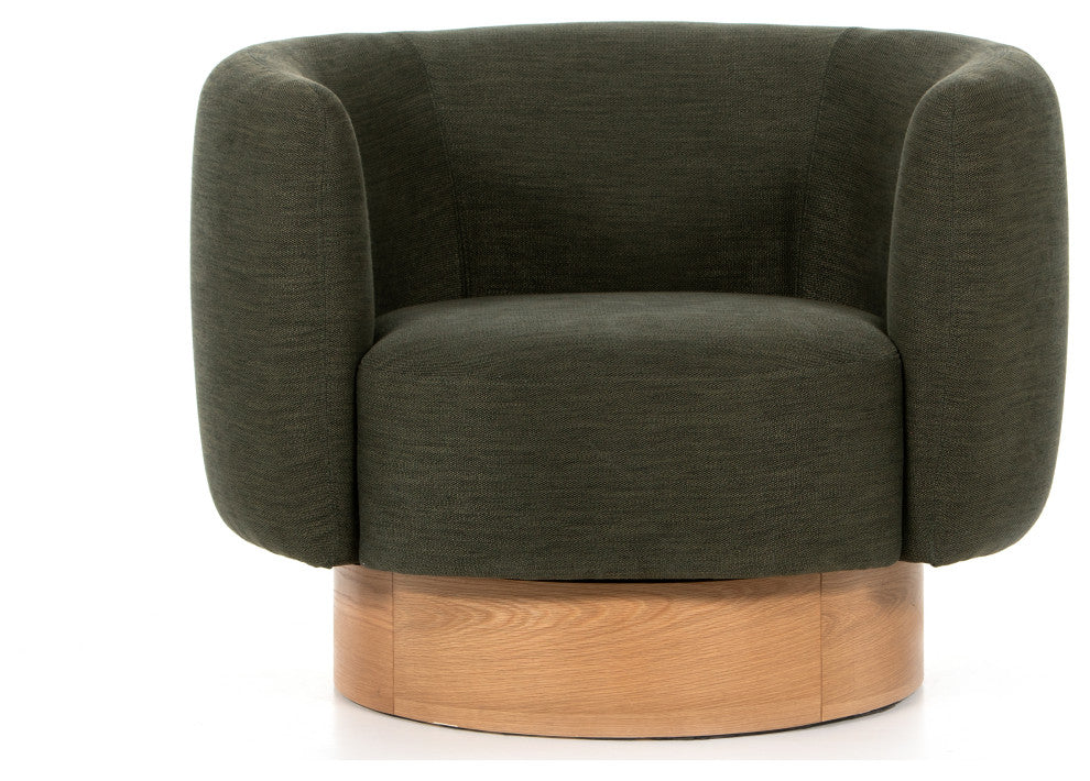Calista Swivel Chair-Atlantis Moss