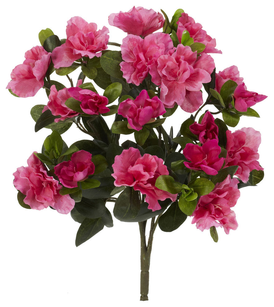 13" Azalea Artificial Plant, Set of 4