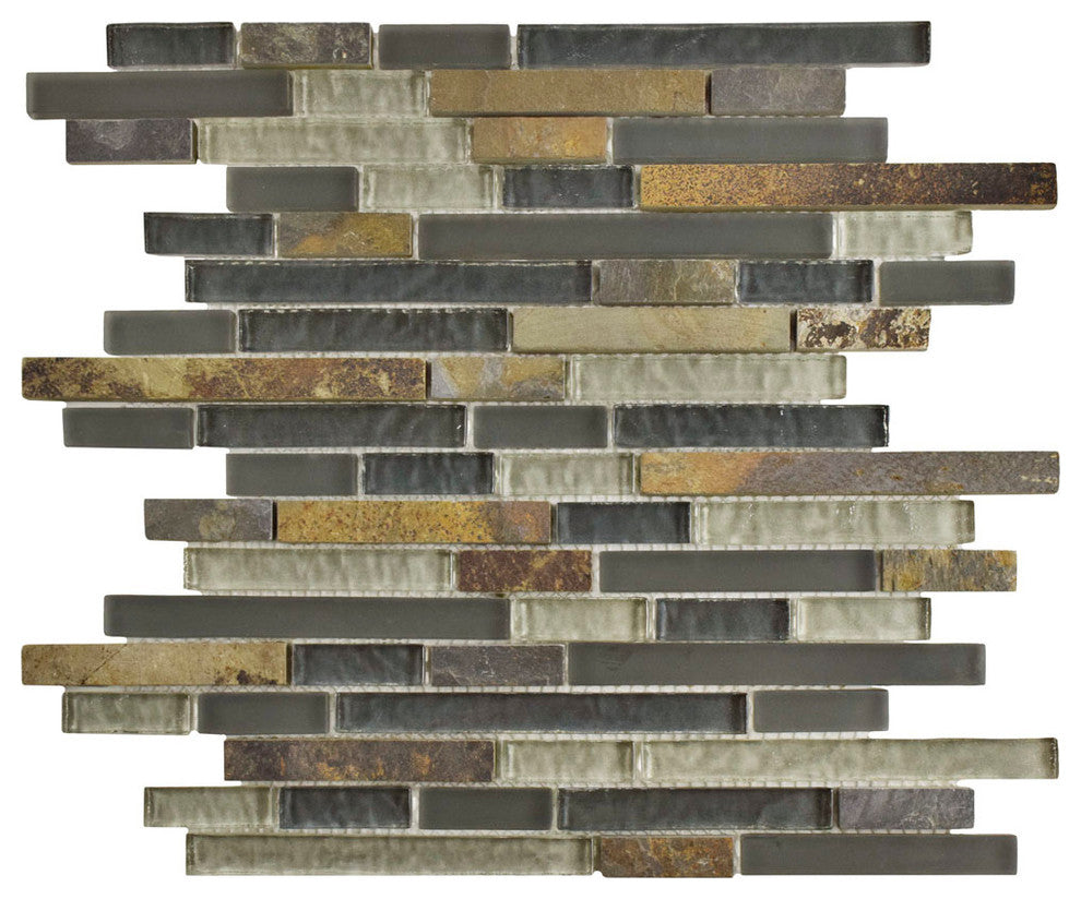 Tessera Piano Wisp Glass Wall Tile