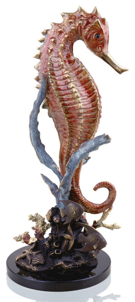 Large Seahorse with Coral