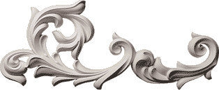 Victorian Flourish Scroll Wall Decoration, Right Large