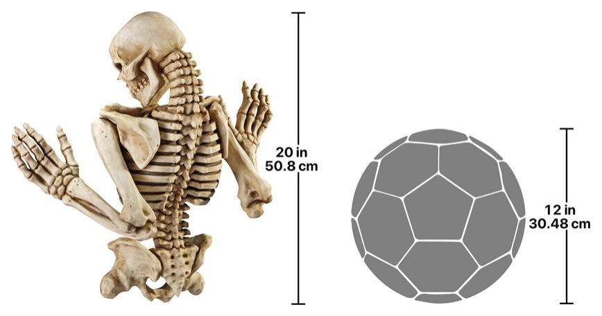 Design Toscano Ascending Evil Climbing Skeleton Frieze