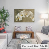 "Painted Orchid" Wrapped Canvas Art Print, 18x12x1.5