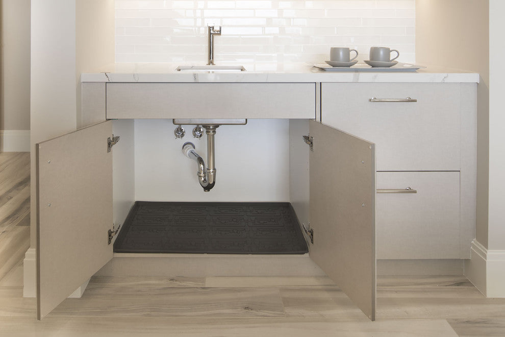Xtreme Mats Under Sink Kitchen Cabinet Mat, Gray, 28 1/4" X 22 1/4"
