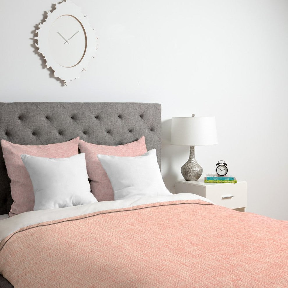 Holli Zollinger Linen Marsala Rosee Duvet Cover, Queen
