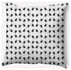 20" x 20" Spider Cluster Indoor/Outdoor Polyester Throw Pillow, White