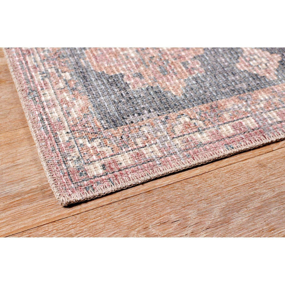Avalon Diamond Area Rug - Red, 3'9"x5'6"