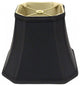 10" Black With Bronze Lining Slanted Square Bell No Slub Lampshade