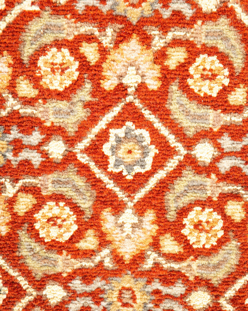 Mogul, One-of-a-Kind Hand-Knotted Area Rug Orange, 5' 8" x 8' 5"