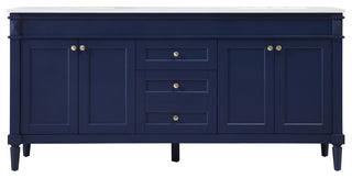 Home Living 21" Transitional Blue-Light Bathroom Vanity