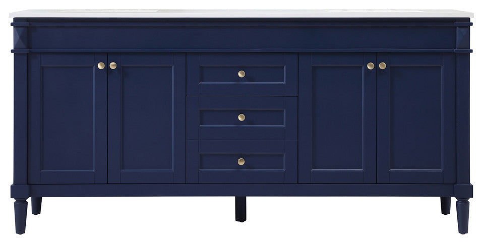 Home Living 21" Transitional Blue-Light Bathroom Vanity