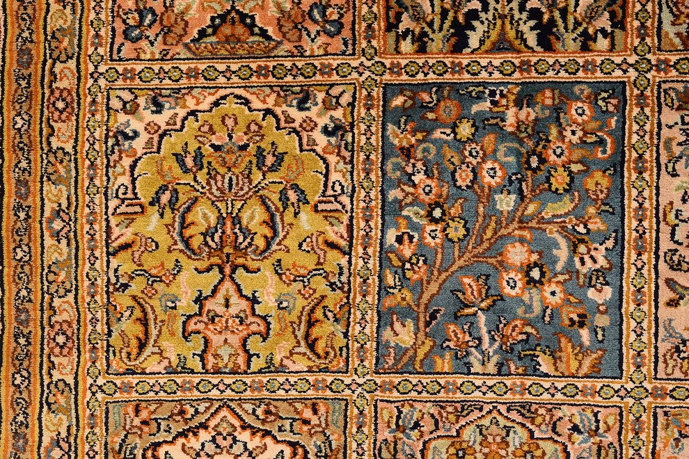 6'x4' Qum Pure Silk Area Rug Carpet Tree of Life Oriental Hand Knotted
