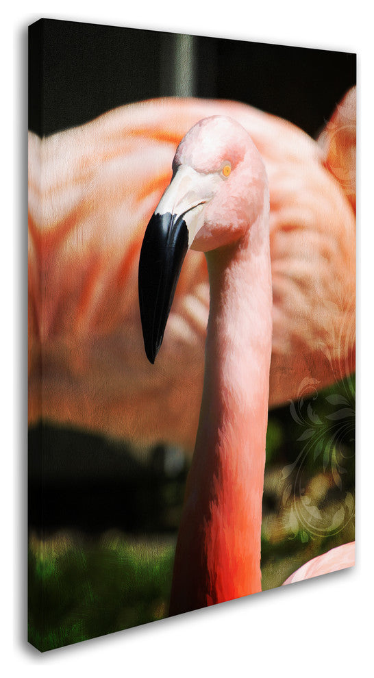 Tina Lavoie 'Pink Flamingo II' Canvas Art, 12" x 19"
