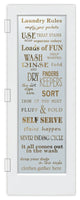 Laundry Door - Laundry Rules - Primed - 36" x 80" - Book/Slab Door