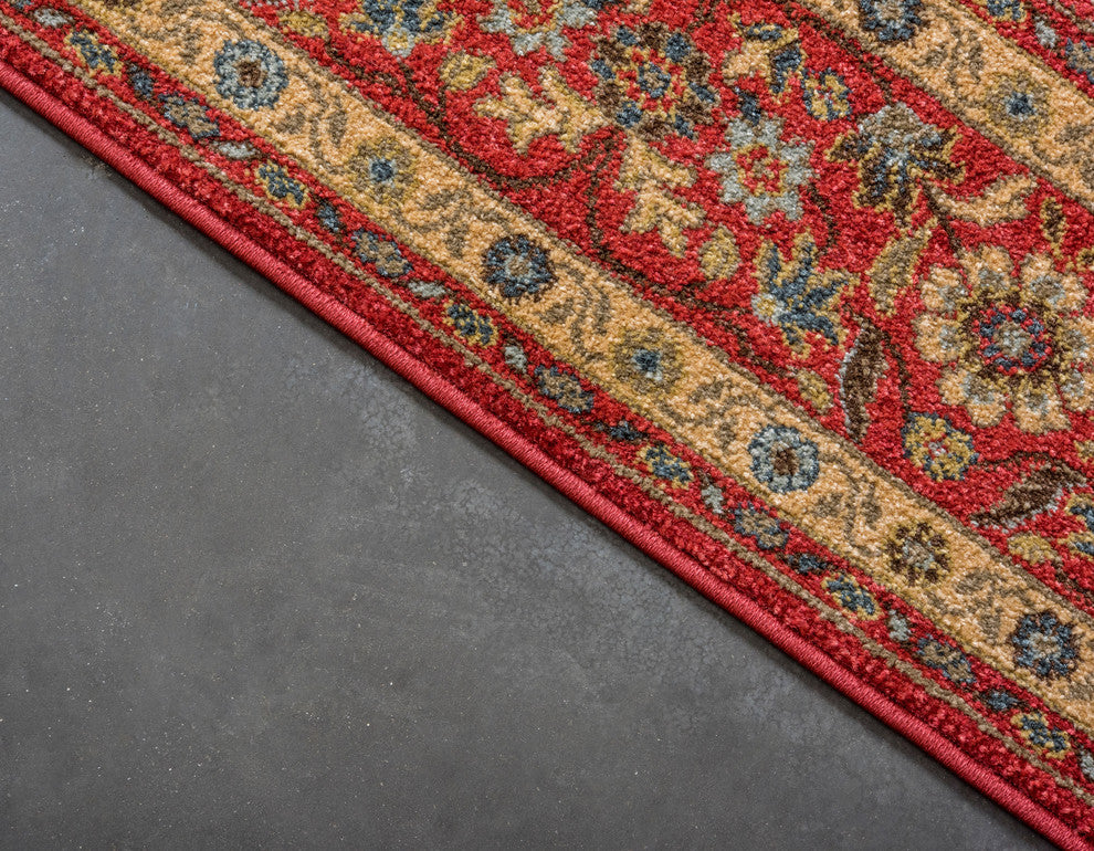 Unique Loom Red Edinburgh Monroe 3' 3 x 5' 3 Area Rug