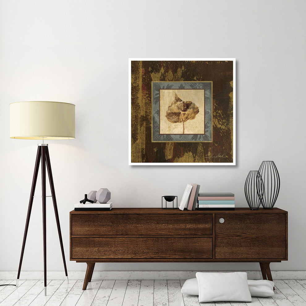 "Autumn Leaf Square II" Digital Paper Print by Silvia Vassileva, 42"x42"