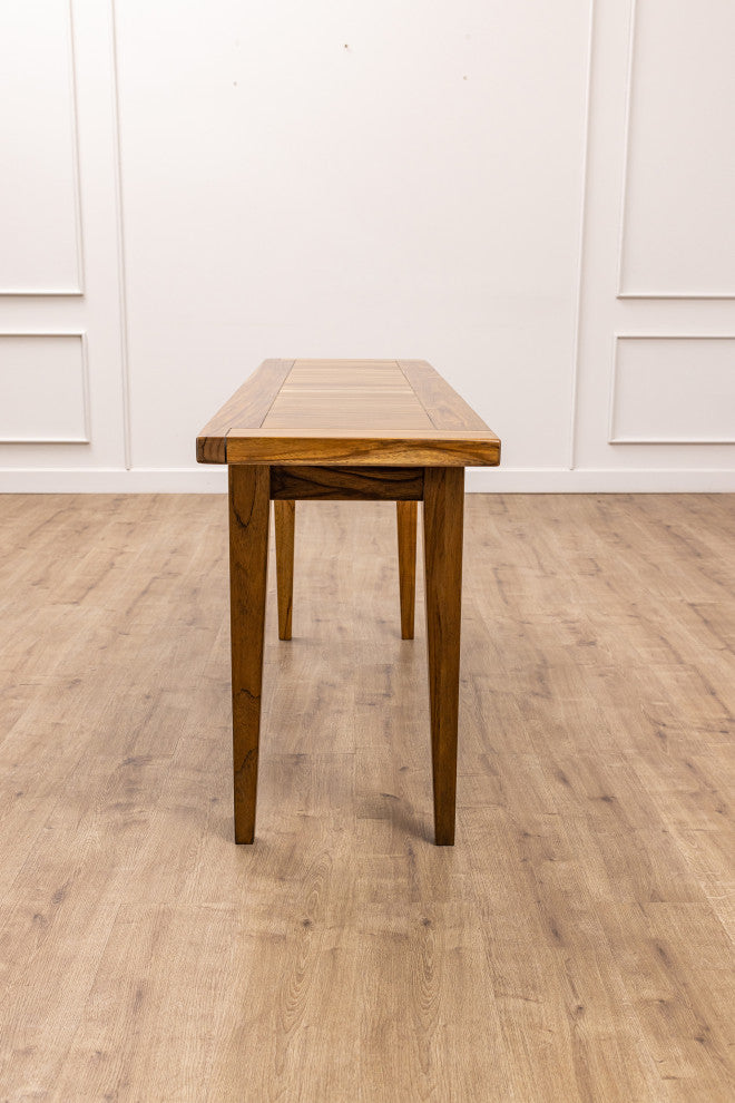 Solid Teak Console Table, 65x18