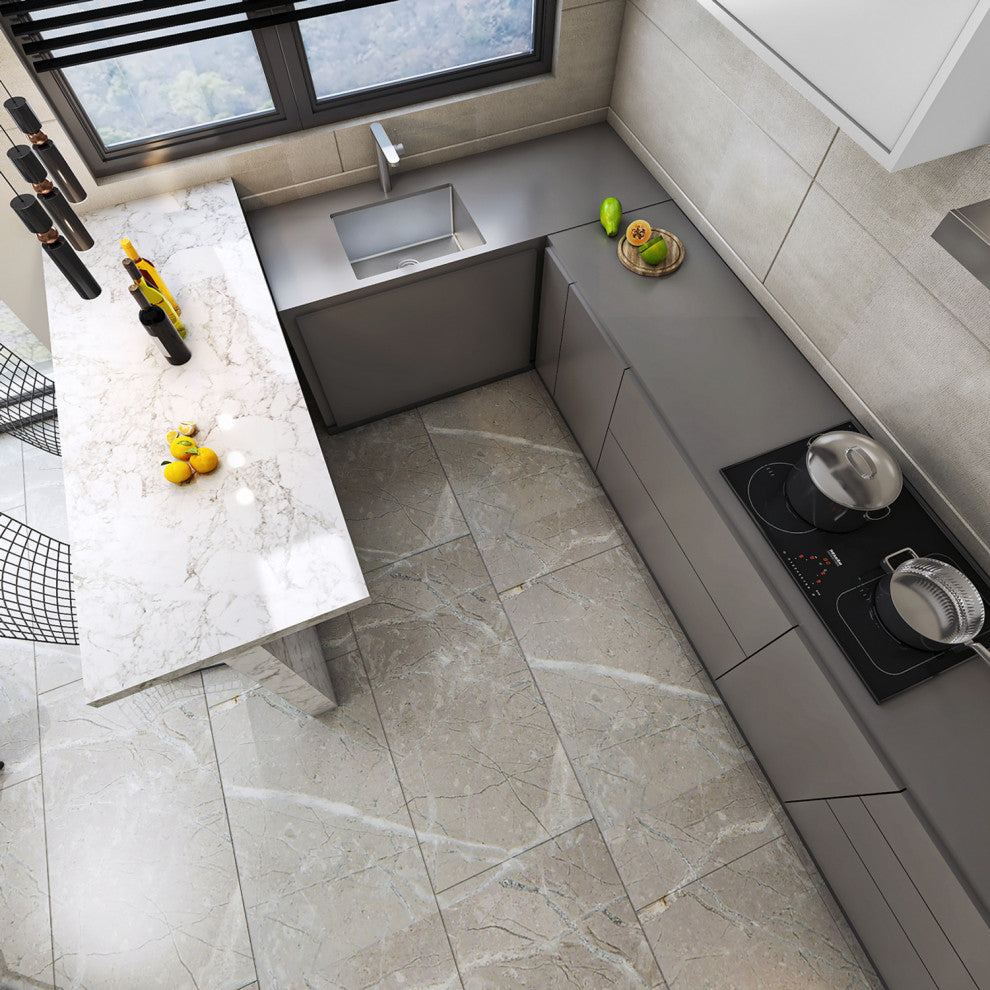 Sinber Single Bowl Kitchen Sink with 304 Stainless Steel Satin Finish, 23"x18"x9", Undermount