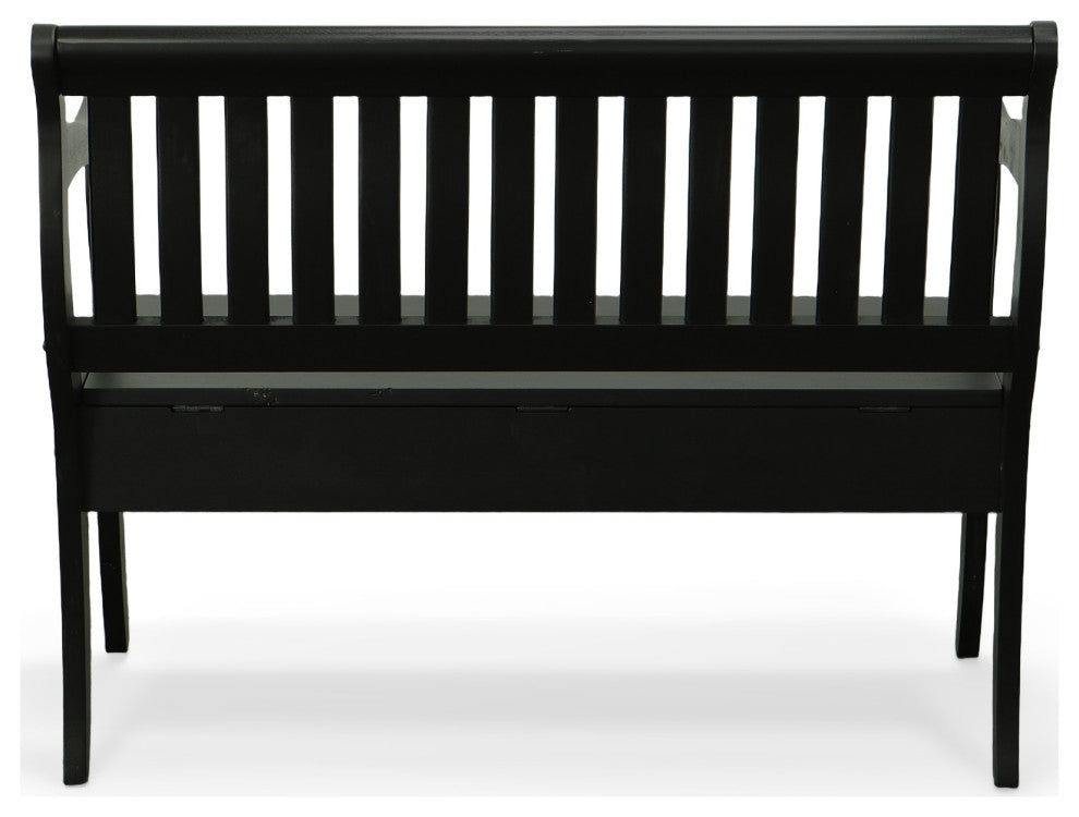 Veranda Storage Bench - Antique Black