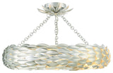 CRYSTORAMA Broche 6 Light Antique Silver Ceiling Mount