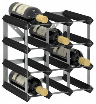 vidaXL Countertop Wine Rack Bottle Holder for 12 Bottles Wine Storage Solid Wood