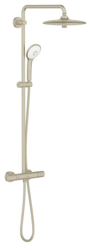 Grohe 26 128 2 Euphoria Thermostatic Shower System - Brushed Nickel Infinity