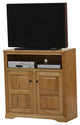Eagle Furniture Oak Ridge, Plain Glass Door 39" Wide TV Console, Caribbean Rum