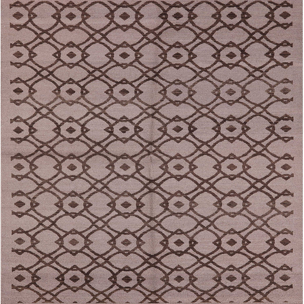 Ahgly Company Indoor Square Mid-Century Modern Area Rugs, 7' Square