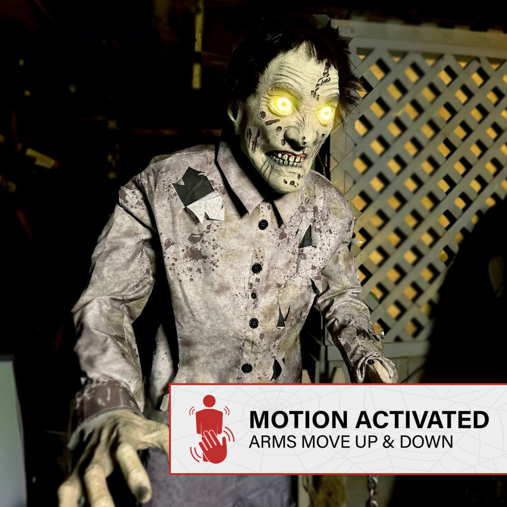 6-Ft. Tall Motion-Activated Guard Zombie