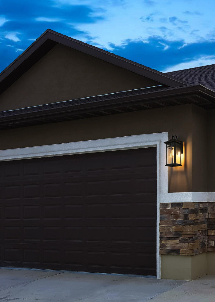 Home Living 6.5" Outdoor Wall Sconce, Black
