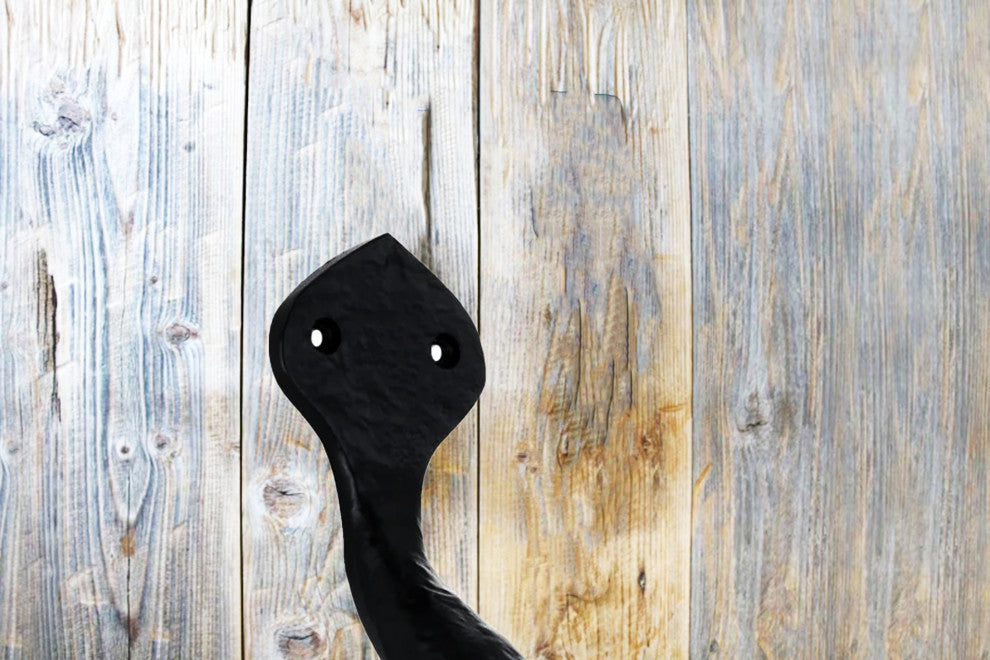 The Mascot Hardware Spear 13" Iron Black Door Pull Handle