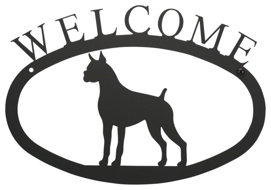 Welcome Sign, Small, Boxer