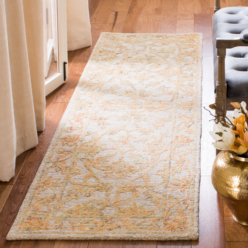 Safavieh Couture Abstract Collection, ABT477 Rug, Beige/Gold, 2'3"x8'