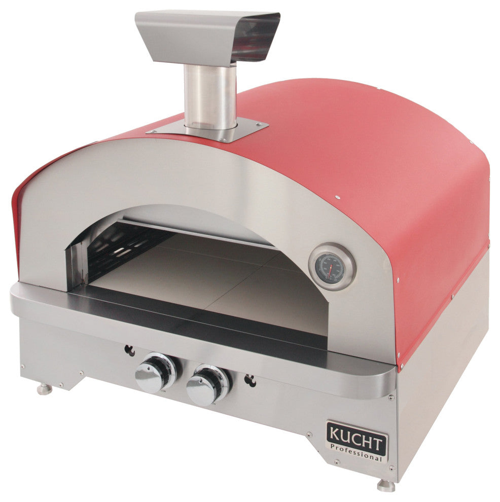 Outdoor Portable Propane Gas Pizza Oven, Red
