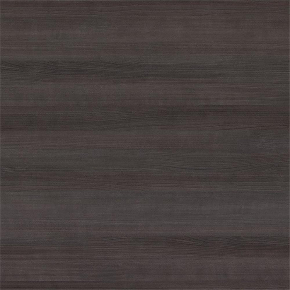 Studio C 5-Shelf Bookcase With Doors, Storm Gray