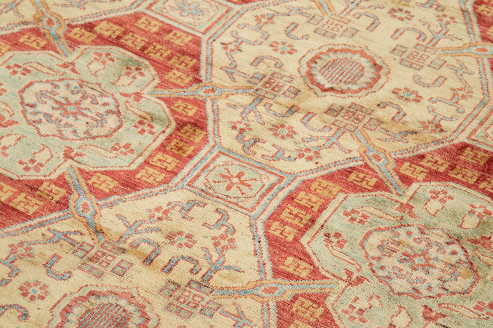 Rug N Carpet - Handwoven Oriental 6' 1" x 9' 0" Soft Oushak Area Rug