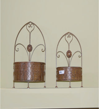 2 Piece Of Metal Wall decor, Gold