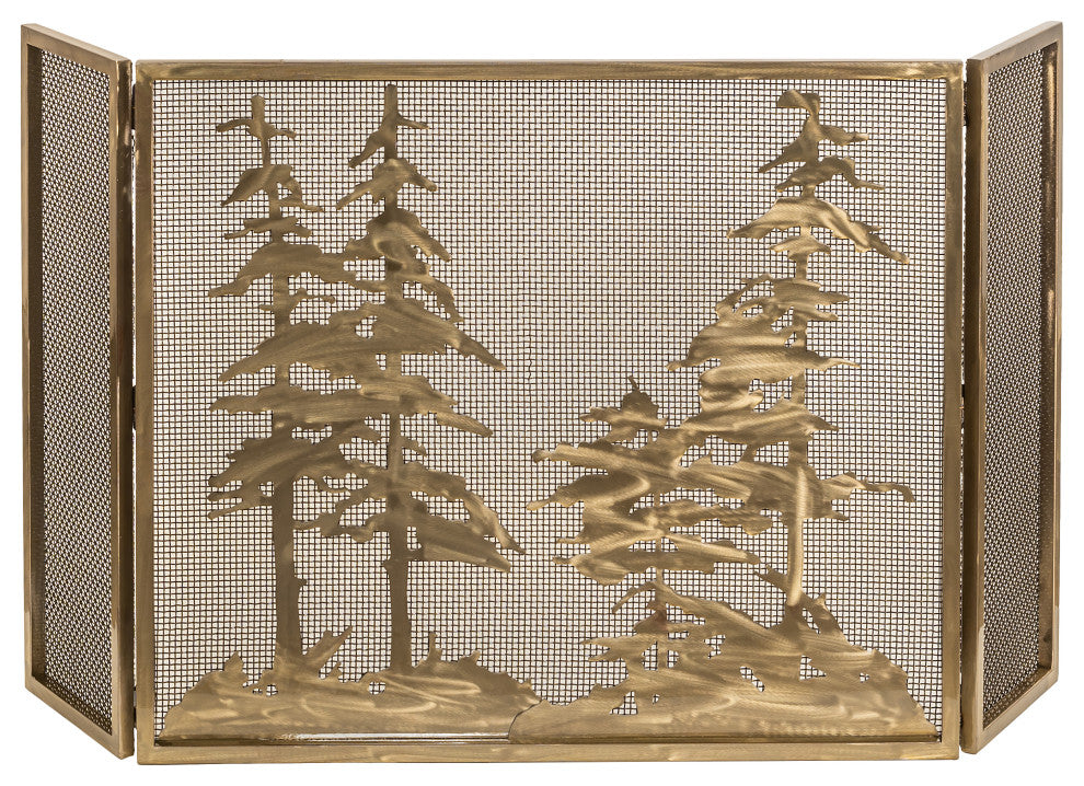 56"x28" Tall Pines Fireplace Screen
